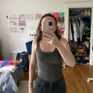 Black sparkly body suit